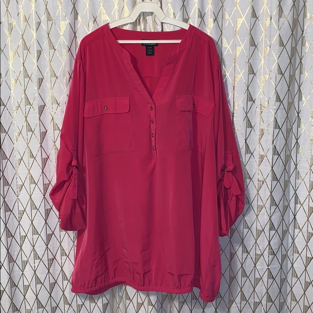Hot pink blouse